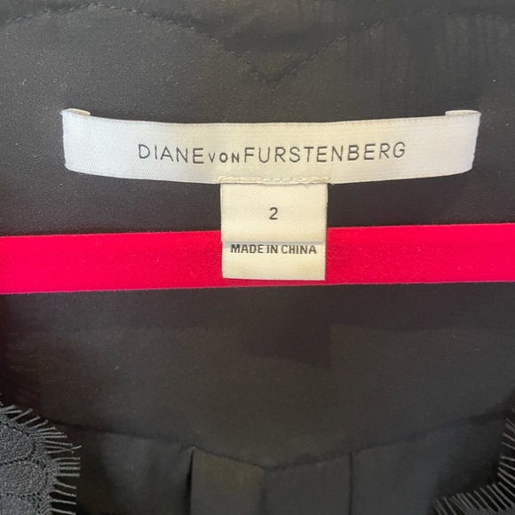 DVF “purdette” black lace romper - Picture 5 of 7